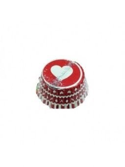 Capacillo Standard Rojo Corazones 250 Pzs