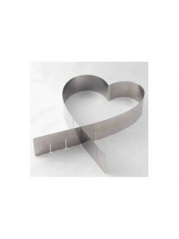 Aro Ajustable Pastel Corazon  De 12 A 26 Cm