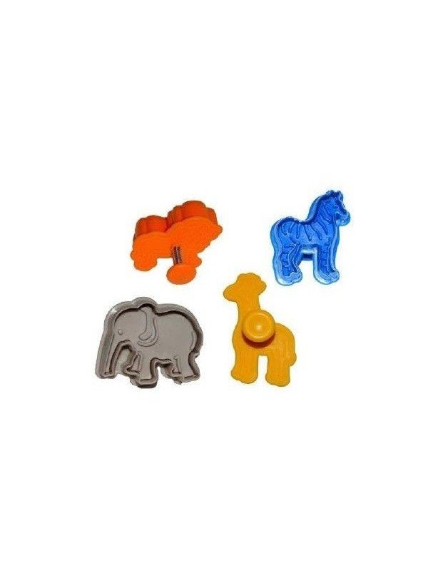 Juego Cortador Eyector Animalitos 4