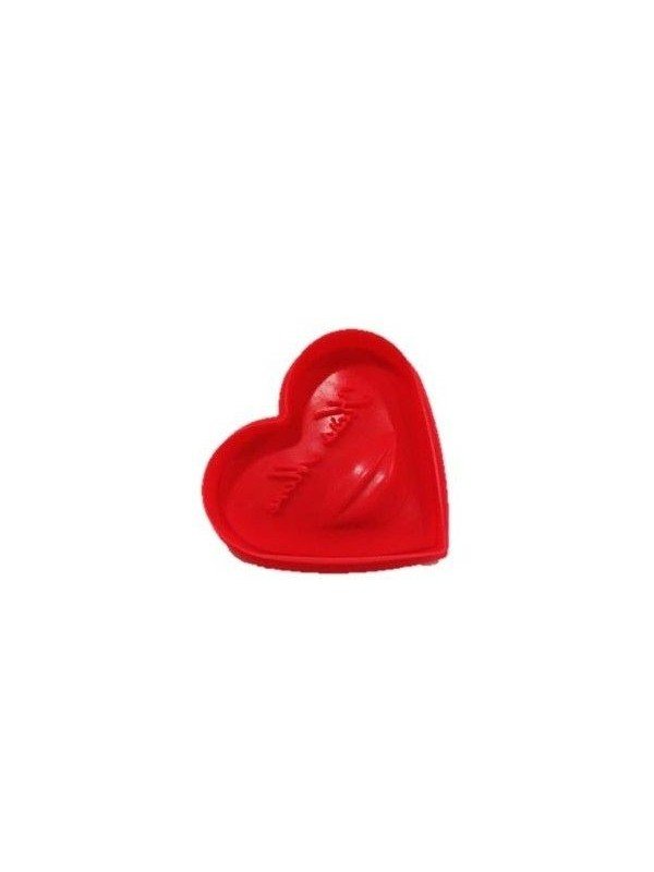 Cortador Galleta Corazón Bordado Con Expulsor Plástico 7.5x8cm