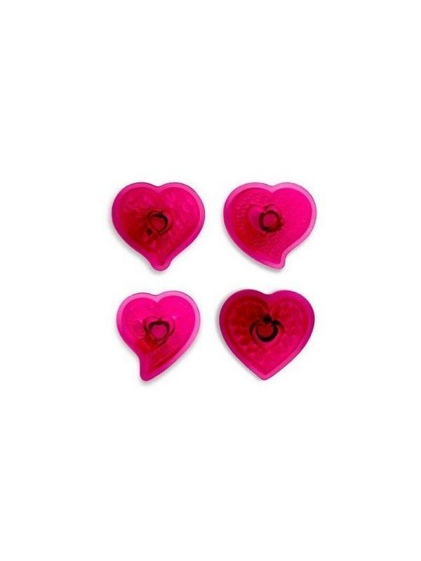 Jgo Cortadores Marcador Corazones 4 Pzs
