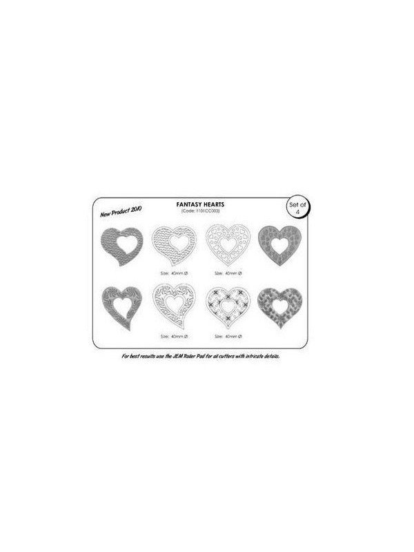 Jgo Cortadores Marcador Corazones 4 Pzs