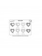 Jgo Cortadores Marcador Corazones 4 Pzs