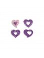 Jgo Cortadores Marcador Corazones 4 Pzs