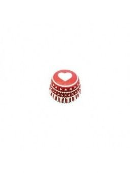 Capacillo Standard Rojo Corazones 100 Pzs