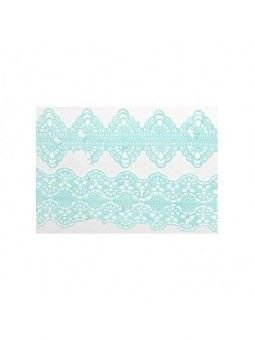 Cenefa De Silicón Encaje Floral 40X30Cm