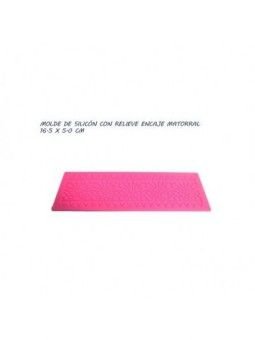 Molde Silicón Fondant Relieve Encaje Matorral 16.6X5.3Cm