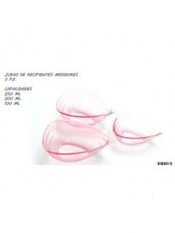 Jgo Recipientes Medidores Alegria 3 Pz