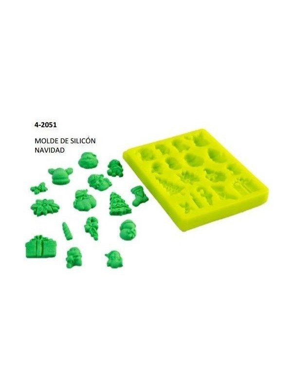 Molde Silicón Navidad