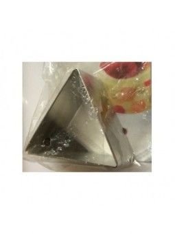 Aro Para Mousse Triángulo Individual De Acero Inoxidable 5.8X3.3Altura cm