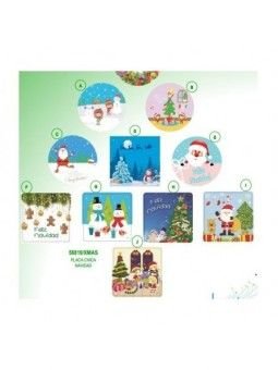 Placas Chicas Pvc Navideñas 25 Pzs Por Modelo