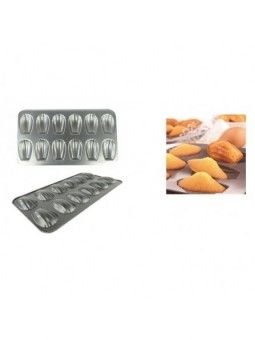 Molde Antiadherente Para  Madalenas 12 Cavidades