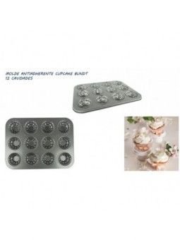 Molde Antiadherente Cupcake Bundt 12 Cavidades