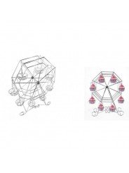 Base Para Cupcakes Rueda Fortuna Octagonal
