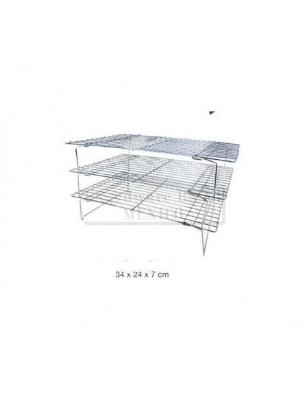 Rejilla Para Enfriar Alimentos 3 Niveles 34x24cm