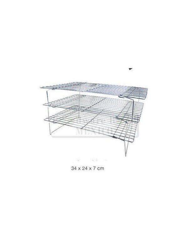 Rejilla Para Enfriar Alimentos 3 Niveles 34x24cm