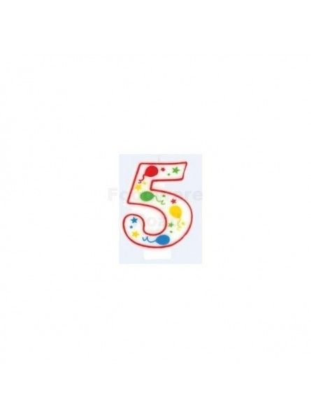 Vela No. 5 Con Globos Vela No. 5 Con Globos