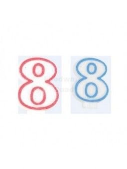 Vela No. 8 Borde Color Diamantina