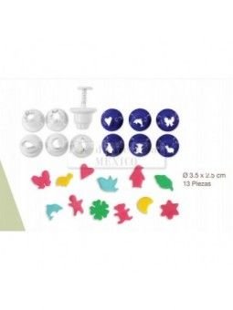 Juego Cortador Con Eyector Naturaleza 13 Pz