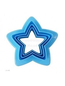 Cortador Galleta Estrellas Doble 3 Pz