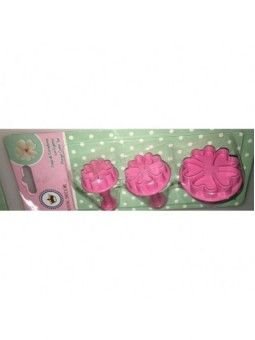 Juego Cortador Eyector Trébol 5 Hojas 3 Pz