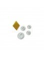 Cortador Fondant Rombos Eyector 4 Pzs