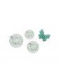 Cortador Fondant Mariposa Eyector 3 Pzs: 7, 3 y 5 cm