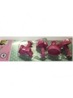 Cortador Fondant Pascua Expulsor 4 Pzs