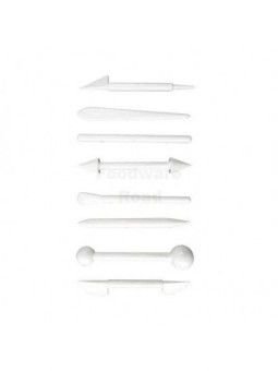 Herramientas Para Modelar Fondant, Gumpaste, Chocolate Plástico 6 Pzs