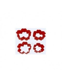 Cortadores Galleta Flores 4 Pz