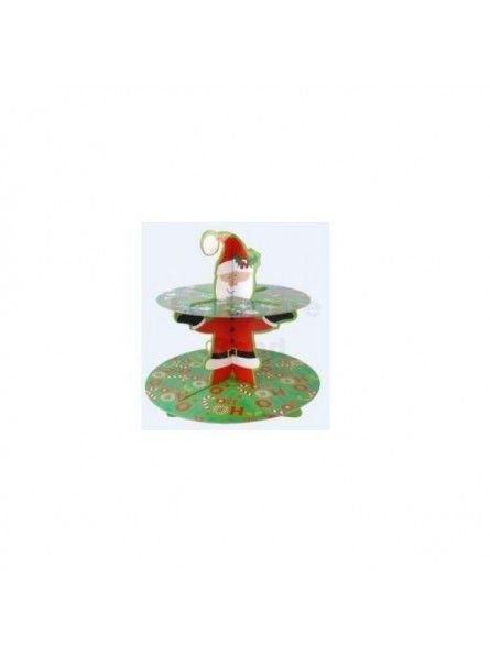Base Pastelitos Santa Claus 2 Niveles