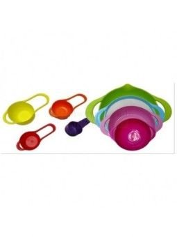 Juego Bowls Y Tazas Medidoras Colores 8 Pz