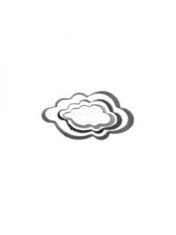 Cortador Fondant Nubes Acero Inox. 3 Pzas 7, 4.5 y 4cm