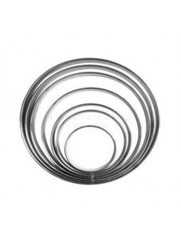 Aro Para Tartaleta Con Bordes Acanalados Altura 2cm Acero Inox 1pz