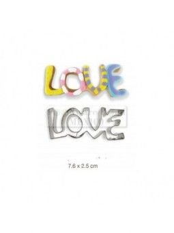 Cortador Galleta Love Letrero 7x3cm