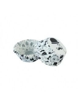 Capacillo Papá: Bigote, Pipa, Lente Y Sombrero Tamaño Estándar Ø5.5 Base 100 Pz