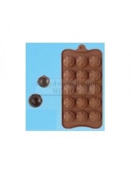 Molde Silicón Chocolate Carita Feliz 15 Cav 23x11cm