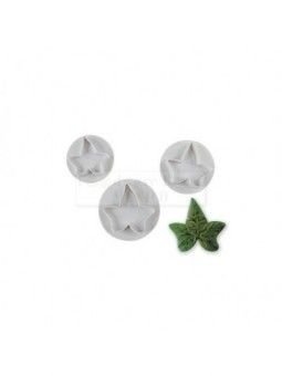 Cortador Fondant Hoja De Maple Eyector 3 Pzs Plástico