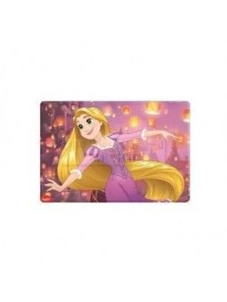 Placa Para Pastel Grande Rapunzel Bailando PVC 37x25cm