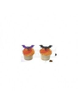 Palillo Murcielagos Morado Negro 36Pzs
