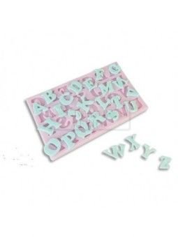 Molde Silicón Fondant Letras Mayúsculas 1.8 cm Cada Letra