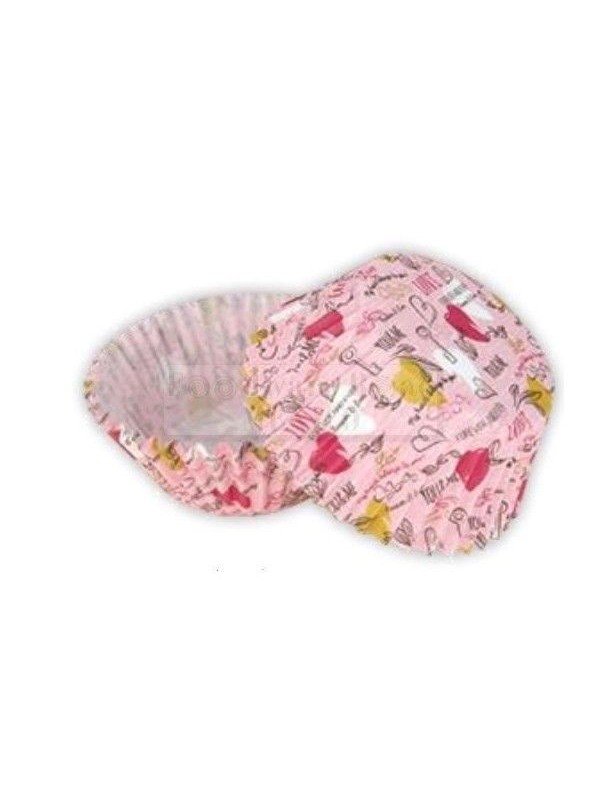 Capacillo Corazones Love You & Me Tamaño Estándar Ø5.5 Base 100 Pz