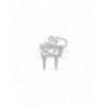 Cake Topper 25 Anniversary PLata 15x19cm Acrílico