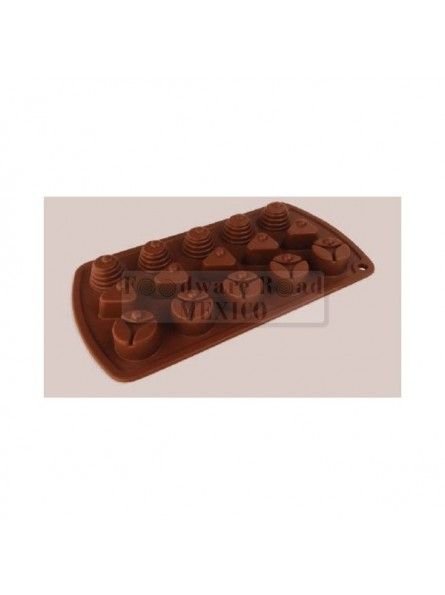 Molde Silicón Para Chocolate Café  15 Cavidades