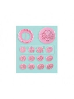 Sellos Marcar Fondant Corazones 14 Pzs