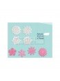 Cortador Fondant Flores 4 Pzs 4.3cm Plástico