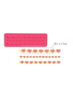Molde De Silicón Collar Corazones