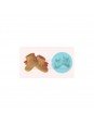 Molde De Silicón Fondant Zapatos Bebé Estambre Ø5.5cm
