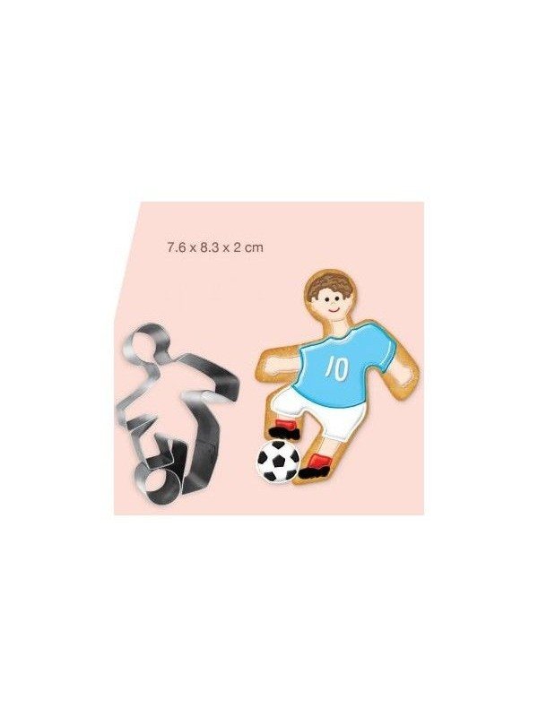 Cortador Galleta Jugador De Futbol 8.5x6cm