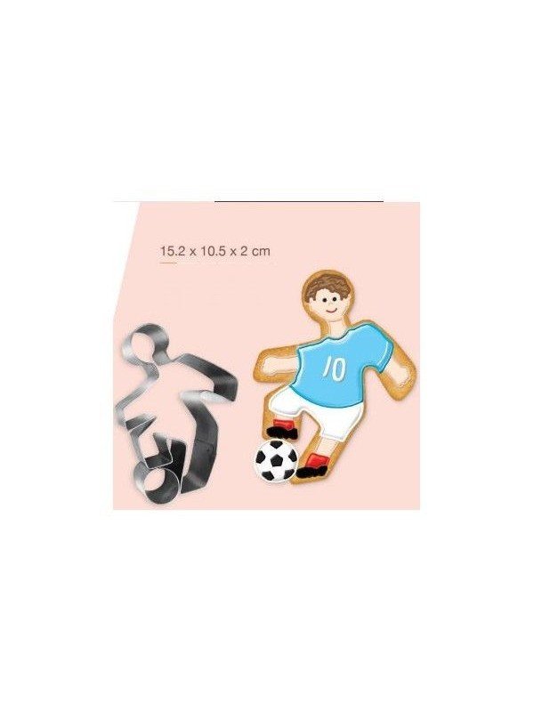 Cortador Galleta Ainox Jugador De Futbol Grande